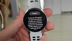 Un orologio Galaxy con la nuova funzione beta. (Fonte: Max Weinbach via 9to5Google)