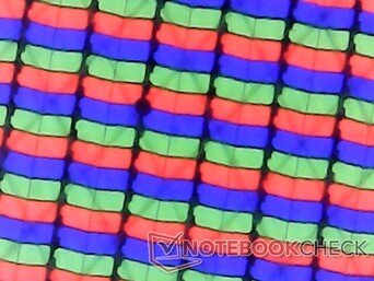 Disposizione subpixel RGB nitida senza problemi di granulosità dalla sovrapposizione lucida