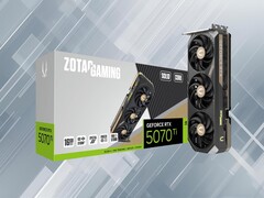 Viene mostrata la GPU Zotac RTX 5070 Ti (Fonte immagine: Zotac con modifiche)