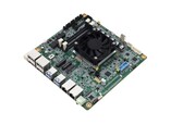 La scheda madre MIX-PT LWV1 Mini ITX di Aaeon si presenta come una tipica scheda madre SFF compatta con ventola integrata.