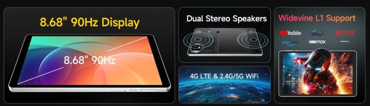 Il Tab A9 Pro ha uno schermo compatto da 8 pollici (Fonte: Ulefone)