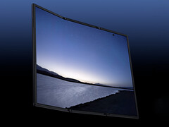 Samsung Galaxy Z TriFold nel suo stato aperto. (Fonte: Samsung)