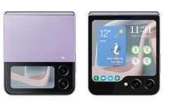 Il Samsung Galaxy Z Flip5 avrà uno schermo di copertura più utilitaristico. (Fonte: @UniverseIce su Twitter)