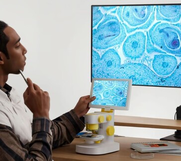 Darwin MX Pro è dotato di condivisione dello schermo Wi-Fi per una facile visualizzazione dei campioni mentre si utilizzano gli strumenti di mappatura e di indagine in tempo reale. (Fonte: BeaverLab su Kickstarter)