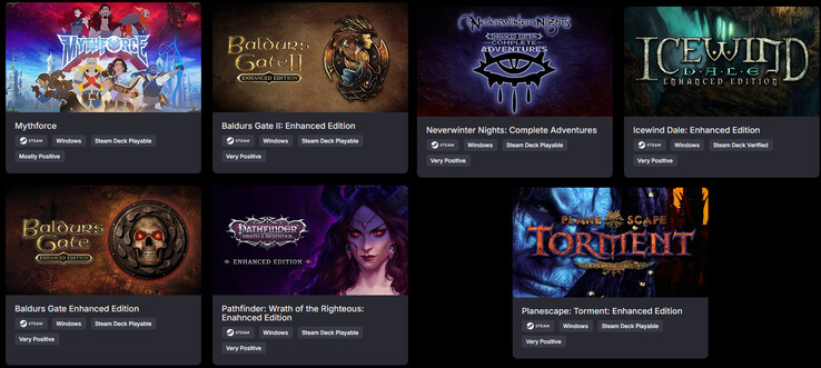 Tutti i giochi inclusi nel bundle RPG Icons (fonte: Green Man Gaming)