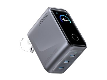 L'adattatore offre tre porte di ricarica USB-C e un display digitale. (Fonte immagine: Anker)