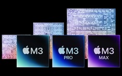 La serie Apple M3 ha fatto un'ottima figura nel database dei benchmark di PassMark. (Fonte immagine: Apple - modificato)