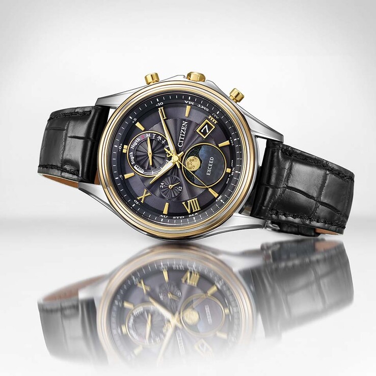 Vista obliqua del Citizen Exceed Mid-Autumn Moon BY1025-17E