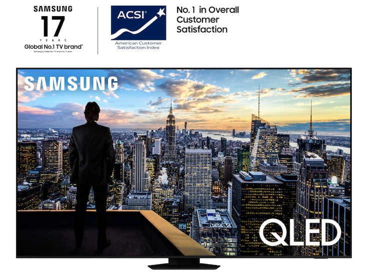 Il televisore Samsung 2023 Q80C 4K da 98 pollici. (Fonte: Samsung)