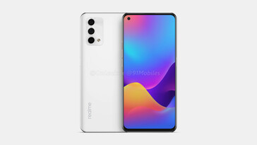 L'ultima Realme Master Edition sarà disponibile in nero, grigio o bianco. (Fonte: OnLeaks x 91Mobiles)