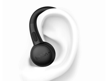 Gli auricolari SoundForm ActiveFit sono dotati di ganci in silicone per una vestibilità sicura. (Fonte: Belkin)