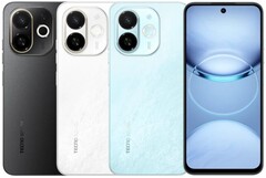 Tecno Spark 30C 5G è disponibile nei colori Aurora Cloud, Azure Sky e Midnight Shadow (Fonte: Tecno)