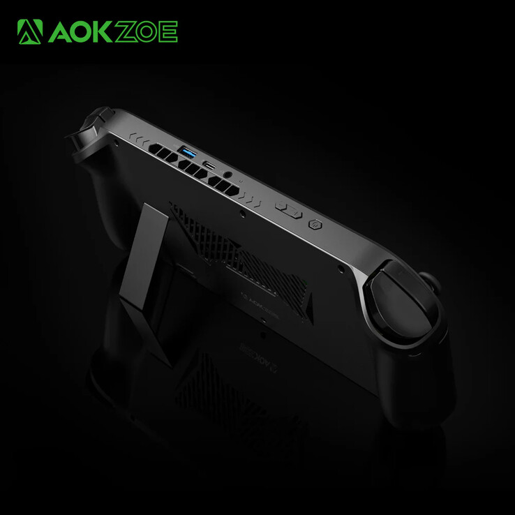 Aokzoe A1X ha un supporto incorporato, a differenza di molti suoi rivali. (Fonte: Aokzoe)