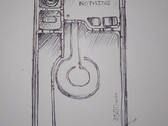 Il concept art di Nothing Phone. (Fonte: Anirudh Puranik su Twitter)
