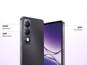 Il telefono economico è dotato di un totale di tre fotocamere (Fonte: Oppo)
