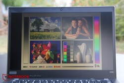 Utilizzo del ThinkPad X395 all'aperto sotto la luce del sole