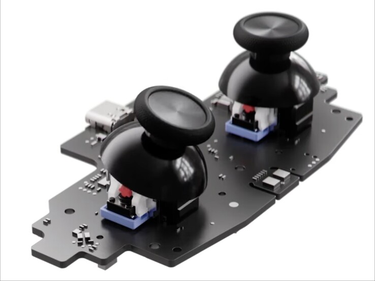 Joystick TMR dello Steam Controller su PCB.