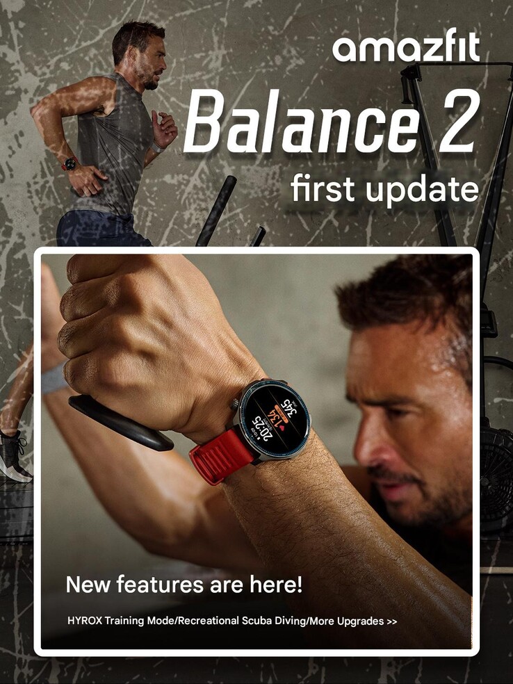 Le note di rilascio per l'aggiornamento dello smartwatch Amazfit Balance 2. (Fonte immagine: Amazfit via Weibo, traduzione automatica)
