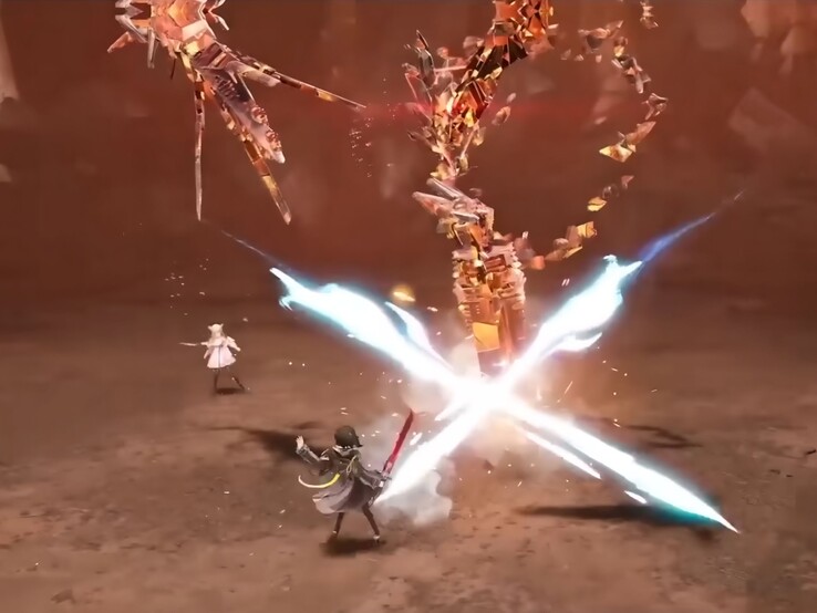 Fino a quattro membri del gruppo combattono insieme in battaglie in tempo reale. (Screenshot dal trailer ufficiale di gameplay di Arknights: Endfield)