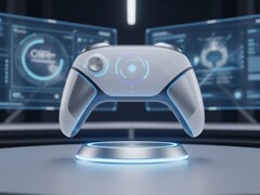 Concetto per il controller PS6 con controlli touch