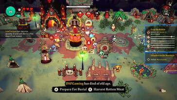 Nella foto: uno screenshot del gameplay di Cult of the Lamb.