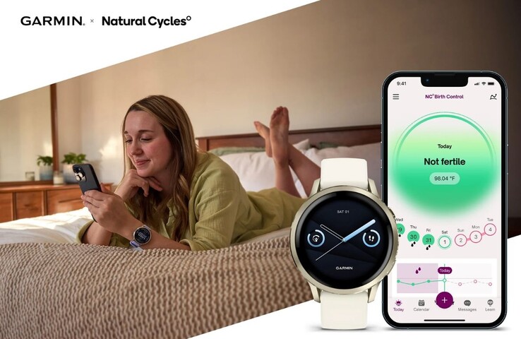 Gli smartwatch Garmin ora si integrano con l'applicazione Natural Cycles