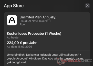 All'inizio, le viene offerto un abbonamento.