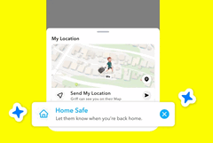 La funzione Home Safe di Snapchat (Fonte: Snapchat)