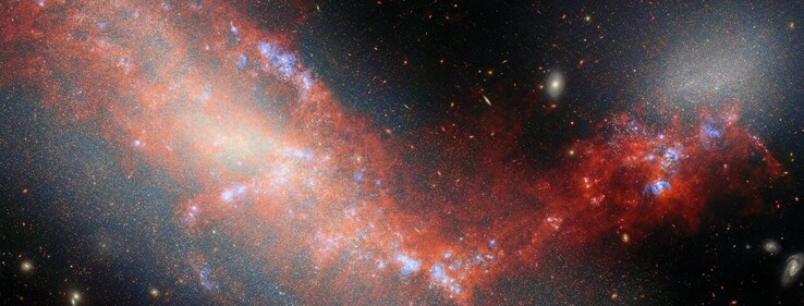Immagine Webb di NGC 4490 e NGC 4485 (Fonte dell'immagine: diverse; vedere le fonti)