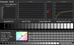 CalMAN: Scala di grigi (calibrato)