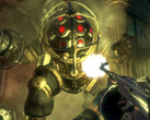 Una schermata di Bioshock Remastered che mostra un giocatore che combatte contro un Big Daddy (fonte immagine: SteamDB)