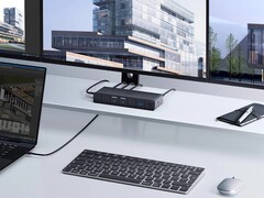 La docking station USB-C Anker 568 supporta tre display a 4K. (Fonte: Anker)