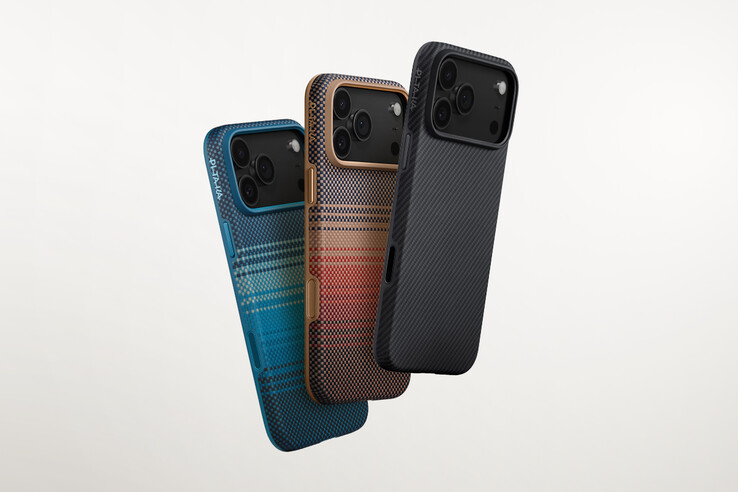 e le custodie Aramid UltraGuard per la serie iPhone 17. (Fonte: Pitaka)