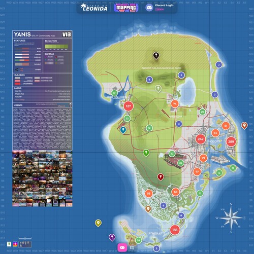 map.stateofleonida.net: viene mostrata la mappa di GTA 6