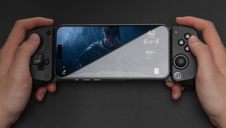 GameSir X5s è compatibile con dispositivi di larghezza compresa tra 105 e 213 mm. (Fonte: GameSir)