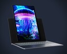 Lenovo ha sviluppato un notebook con un display che può essere ruotato in modalità verticale. (Fonte immagine: Evan Blass, modificato)