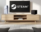 La Steam Machine di Valve accanto alla PS5 in salotto (Fonte: Sony PlayStation, Valve con modifiche)