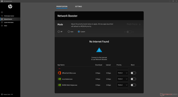 L'HP Command Center mostra 'No Internet Found' anche se eravamo connessi a Internet