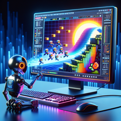 L'AI di Google Genie è in grado di creare una mini-scena di gioco giocabile da un'unica immagine di input. (Fonte: Immagine generata dall'AI Dall-E 3)