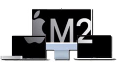 Apple si dice che abbia una gamma completa di prodotti Mac alimentati da M2 da rilasciare durante il 2022. (Fonte immagine: Apple - modificato)