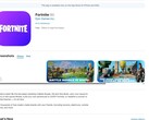 Uno screenshot dell'annuncio di Fortnite sull'App Store statunitense di Apple. (Fonte immagine: Screengrab dell'App Store statunitense)