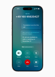 Traduzione in diretta dei messaggi (fonte: Apple)