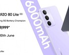 Realme Narzo 80 Lite 5G è disponibile nelle opzioni di colore viola cristallo e nero onice (fonte: Realme)