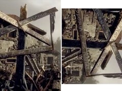 Presunti riferimenti a Resident Evil 9 nel video tributo al remake di Resident Evil 4. (Fonte immagine: PVCFork3 su X)