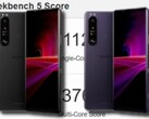 Il Sony Xperia 1 III è stato lanciato nei colori nero satinato e viola satinato. (Fonte immagine: Sony/Geekbench/Reddit - modificato)