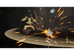 Una schermata di gameplay di Metro Gravity, che mostra il combattimento basato sul ritmo. (Fonte immagine: Steam)