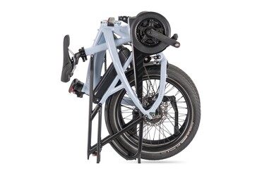 La bicicletta può anche essere riposta in posizione verticale quando è piegata (Fonte: Tern)