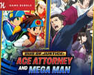 Banner dell'offerta Humble del Duo della Giustizia: Banner dell'offerta bundle Humble di Ace Attorney e Mega Man (Fonte: Humble Bundle con modifiche)