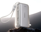 SuperCharge Pro 3-in-1 è dotato di due cavi: uno integrato e uno staccabile. Nella foto: un rendering promozionale del power bank.