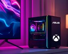 Mockup di un PC da gioco compatto con i loghi Asus e Xbox (Fonte immagine: Asus, Microsoft Gaming con modifiche)